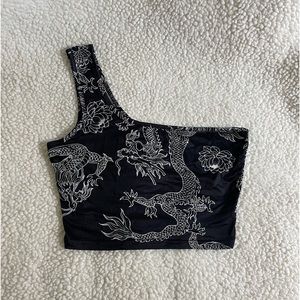 SHEIN asymmetrical crop top